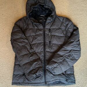 Nautica gray winter jacket large-Men’s